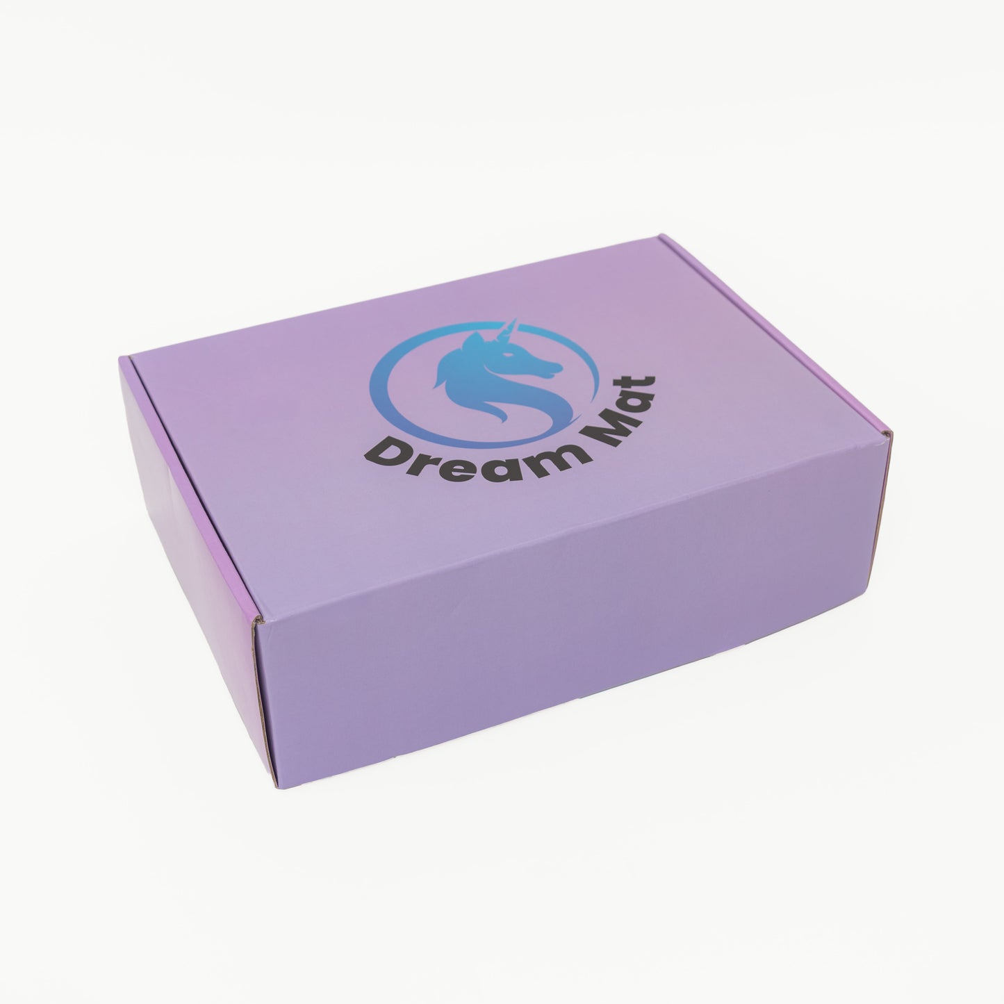 Purple box with 'Dream Mat' logo on a white background