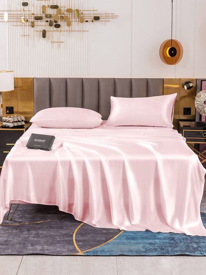 SilkSilky AU 19Momme Pure Silk Bedding Set Pink 002