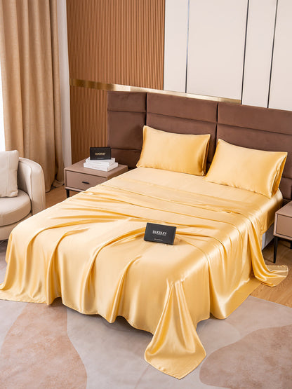 SilkSilky AU 19Momme Pure Silk Bedding Set Champagne 002